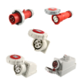 Industrial plug and socket