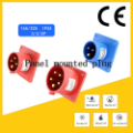 Panel mounted plug IP44