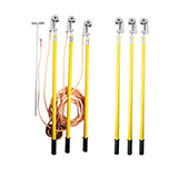 high voltage portable earth rod set with earthing wire